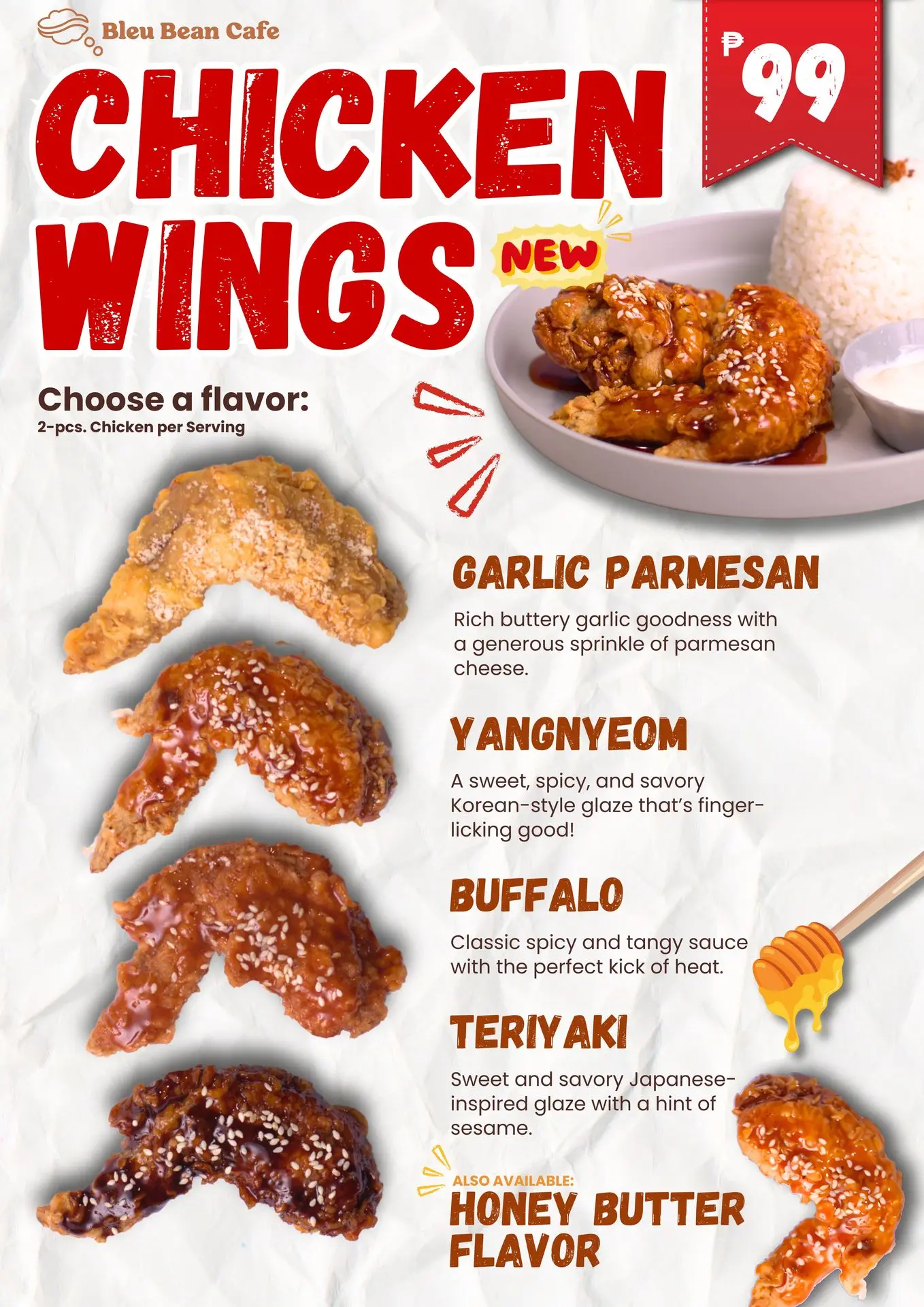 Bleu Bean Cafe - Chicken Wings